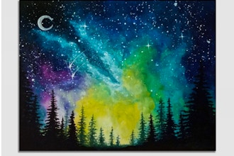 Paint Nite: Moonlit Forest Milky Way